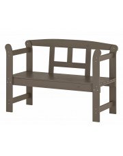 Drewniana ławka ogrodowa w kolorze szarym - Armina