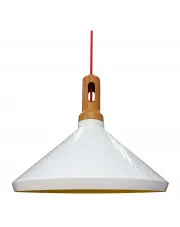 Biała wisząca lampa - K141-Obsydian