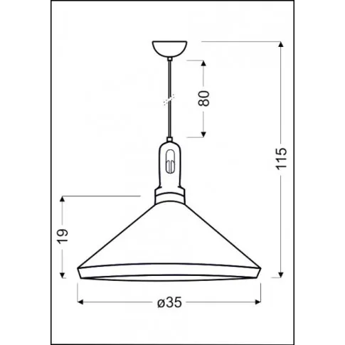 Biała lampa wymiary - K141-Obsydian 