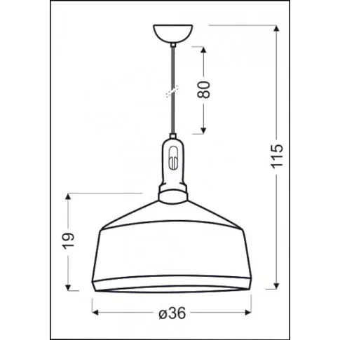 Nowoczesna lampa do salonu wymiary - K140-Obsydian