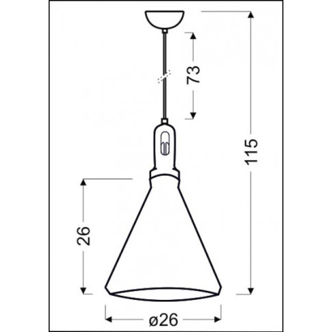 Lampa industrialna wymiary - K139-Obsydian