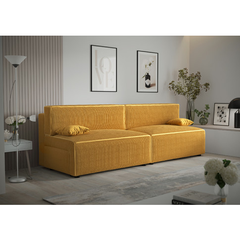 Aranżacja z żółtą sofą Manila 3X