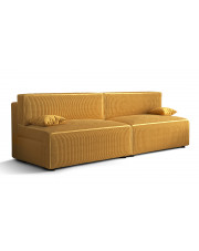 Żółta rozkładana sofa - Manila 3X w sklepie Edinos.pl