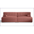 Różowa rozkładana sofa Manila 3X