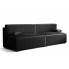 Czarna rozkładana sofa - Manila 3X