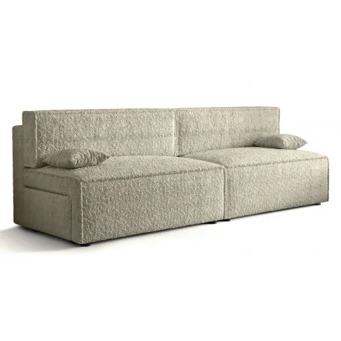 Kremowa rozkładana sofa boucle Manila 4X