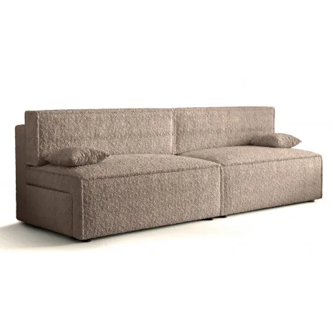 Beżowa rozkładana sofa boucle Manila 4X