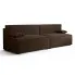 Brązowa rozkładana sofa boucle Manila 4X