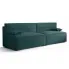 Turkusowa rozkładana sofa boucle Manila 4X