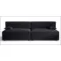 Czarna sofa boucle Manila 4X