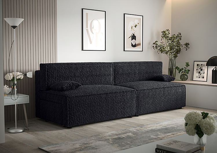 Aranżacja z rozkładaną kanapą Lider 4X