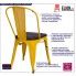 Fotografia Krzesło loftowe Kimmi 2X - żółte z kategorii Krzesła kuchenne