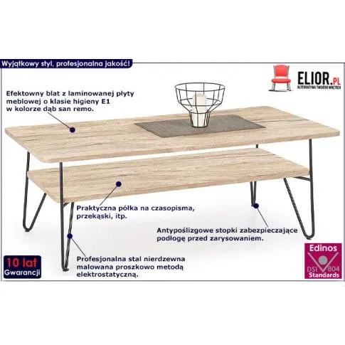 Fotografia Ława Blumbi - dąb san remo z kategorii Ławy i stoliki