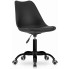 czarne krzesło obrotowe biurowe skandynawskie rawis