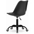 nowoczesne krzesło obrotowe czarne w stylu skandynawskim rawis