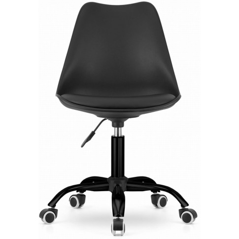 skandynawski fotel obrotowy krzesło do biurka rawis czarne