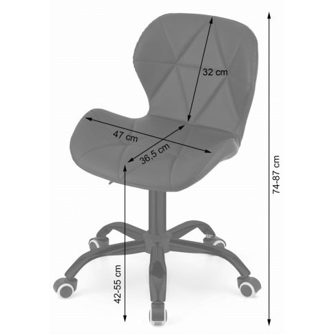 wymiary nowoczesnego krzesła obrotowego renes 6x