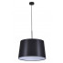 Czarna lampa wisząca z klasycznym abażurem - S911-Brila