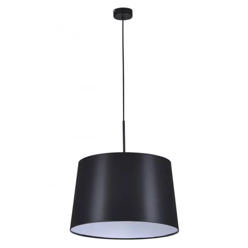 Czarna lampa z klasycznym abażurem S911-Brila