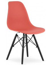 Komplet 4 szt. skandynawskich krzeseł cynober - Naxin 3S w sklepie Edinos.pl