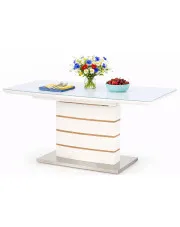 Biały stół rozkładany - Vinto w sklepie Edinos.pl