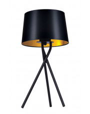 Czarno-złota elegancka lampa stołowa - S913-Brila w sklepie Edinos.pl