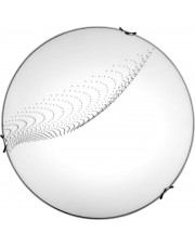 Okrągły szklany plafon ze zdobieniem 40 cm - S921-Fabis