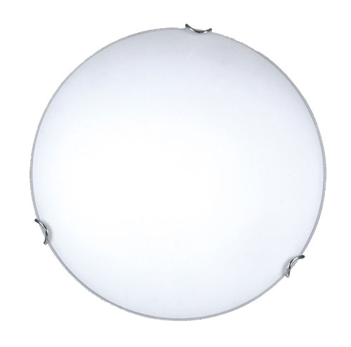 Biały okrągły plafon ze szkła S925-Safi