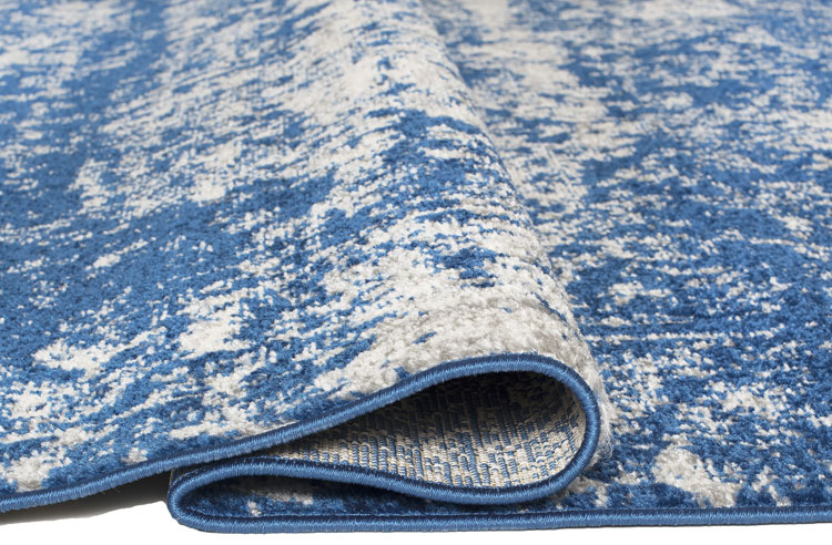 Ciemnogranatowy dywan pokojowy retro Mosani 3X