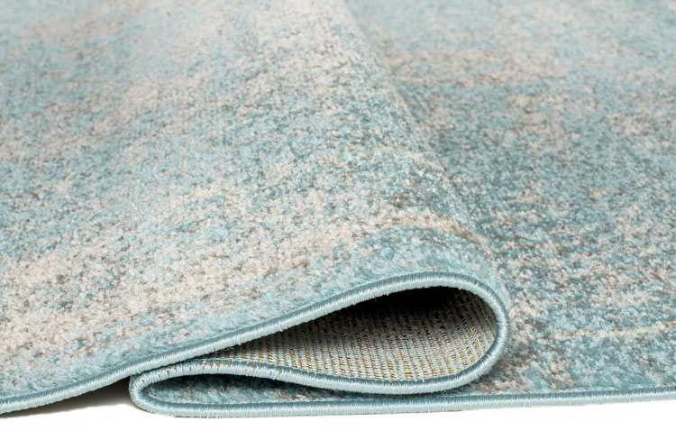 Prostokątny dywan nowoczesny turkusowy Mosani