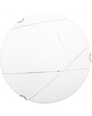 Szklany plafon z białym kloszem 30 cm - S933-Ravis