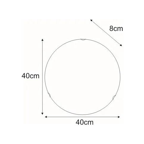 Wymiary plafonu S934-Ravis