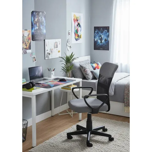 Fotografia Wentylowany fotel obrotowy Pessa - popielaty z kategorii Siedziska dla dzieci i młodzieży