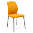 Musztardowe pikowane krzesło do salonu - Rimo