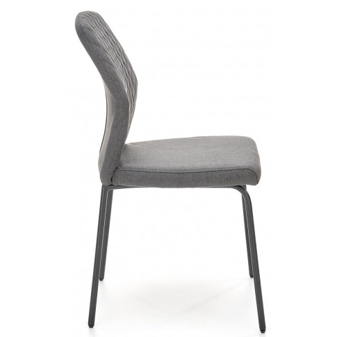 Tapicerowane szare krzesło Rimo