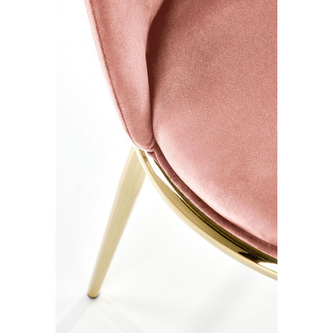 Różowe nowoczesne krzesło Gasso