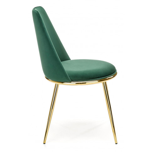 Zielone krzesło w stylu glamour Gasso