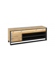 Loftowa szafka pod telewizor dąb artisan - QA-04 w sklepie Edinos.pl