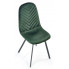Zielone tapicerowane krzesło Xaros