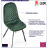 Pikowane zielone krzesło Xaros