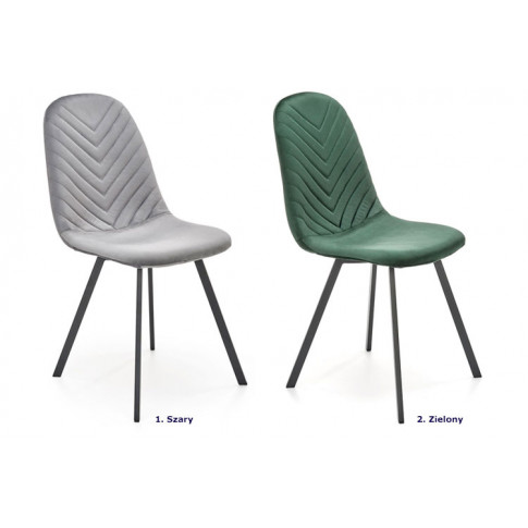 Dostępne kolory krzesła welurowego Xaros
