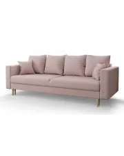 Różowa sofa rozkładana - Diamante