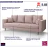 Sofa rozkładana różowa Diamante