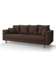 Ciemnobrązowa sofa rozkładana - Diamante