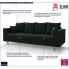 Sofa rozkładana zielona Diamante