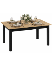 Rozkładany stół w stylu industrialnym dąb artisan - QA-10 w sklepie Edinos.pl