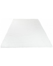 Biały dywan pluszowy w stylu skandynawskim - Ajos w sklepie Edinos.pl