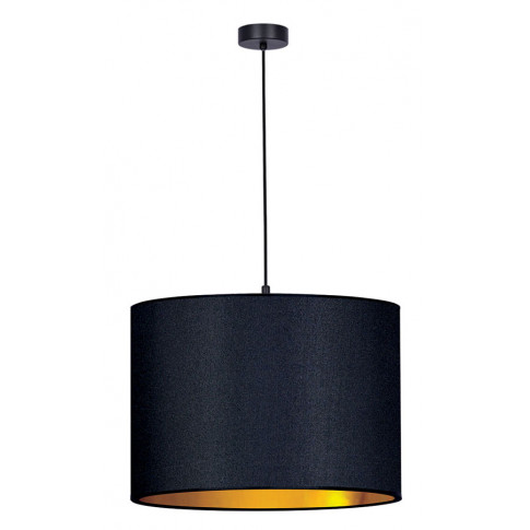 Lampa z czarno-złotym abażurem S958-Wenos