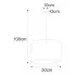 Wymiary lampy S958-Wenos