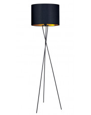 Lampa stojąca z czarno-złotym abażurem - S961-Wenos w sklepie Edinos.pl